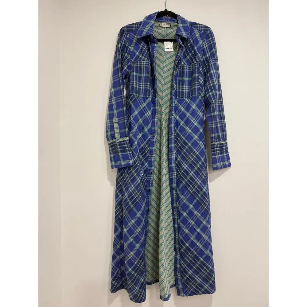 NEW NWT We The Free Ruth Long Shirt Size 8 - Picture 6 of 7